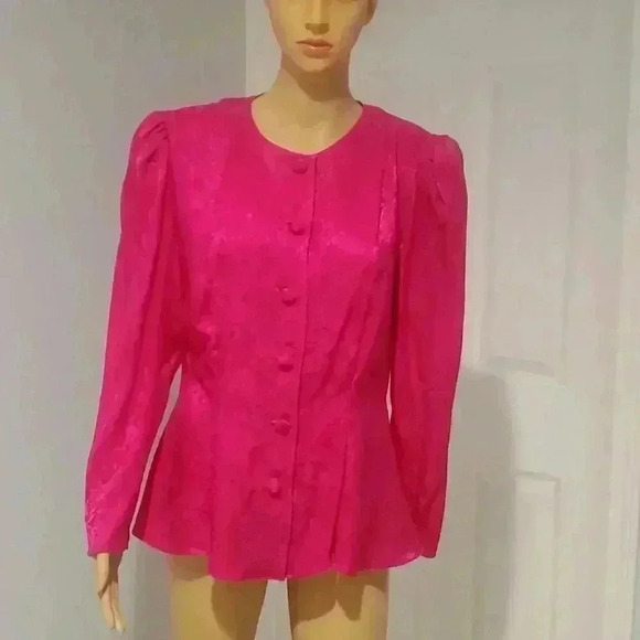 Vintage silk jacket  - Picture 1 of 7